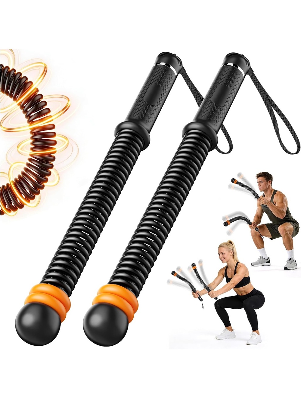 Weighted Ropeless Battle Ropes-Black